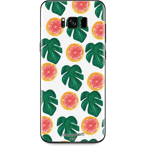 Bouffants and Broken Hearts Tropical Leaves and Citrus Galaxy S8 Plus Skin